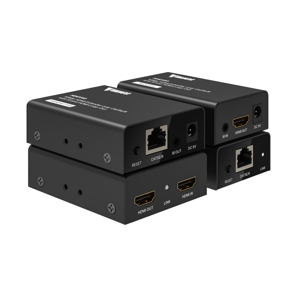 VANCO HDMI Over Single Cat5e/Cat6 Extender W/Ir & HDMI Loopout