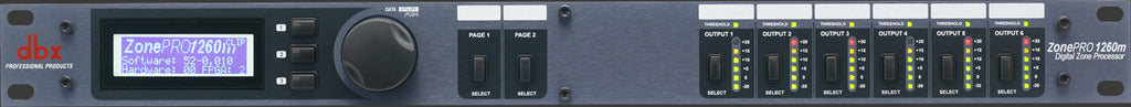DBX ZonePRO 12 In x 6 Out Digital Zone Processor LCD Display, Ethernet, ANC