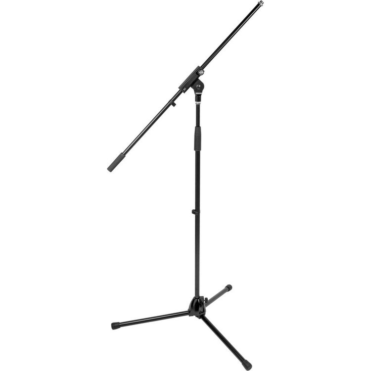 K&M 21070 Tripod Microphone Stand with 32" Boom, Black
