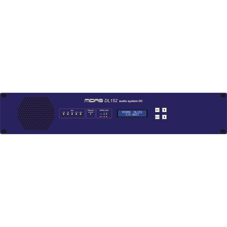 Midas DL152 24-Output Stage Box with Dual-Redundant AES50 Networking front view