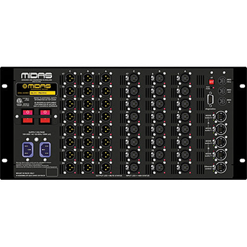 Midas DL231 24x24 Active Microphone Splitter with 2 Preamps per Input 5RU front view