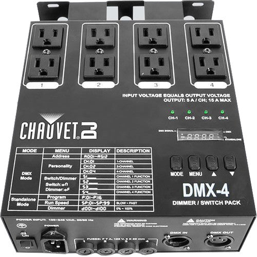 CHAUVET DJ DMX-4 4-Channel Dimmer Pack