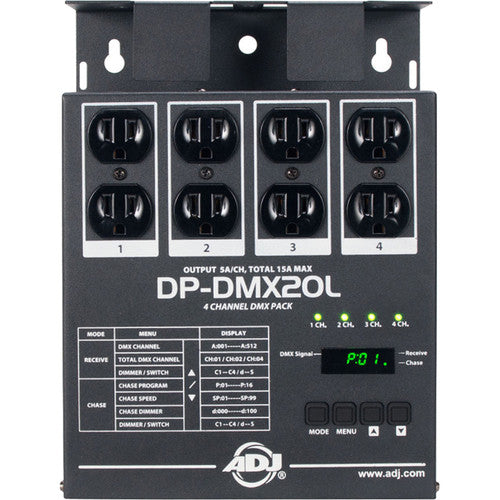 American DJ DP-DMX20L 4-Channel DMX Dimmer Pack