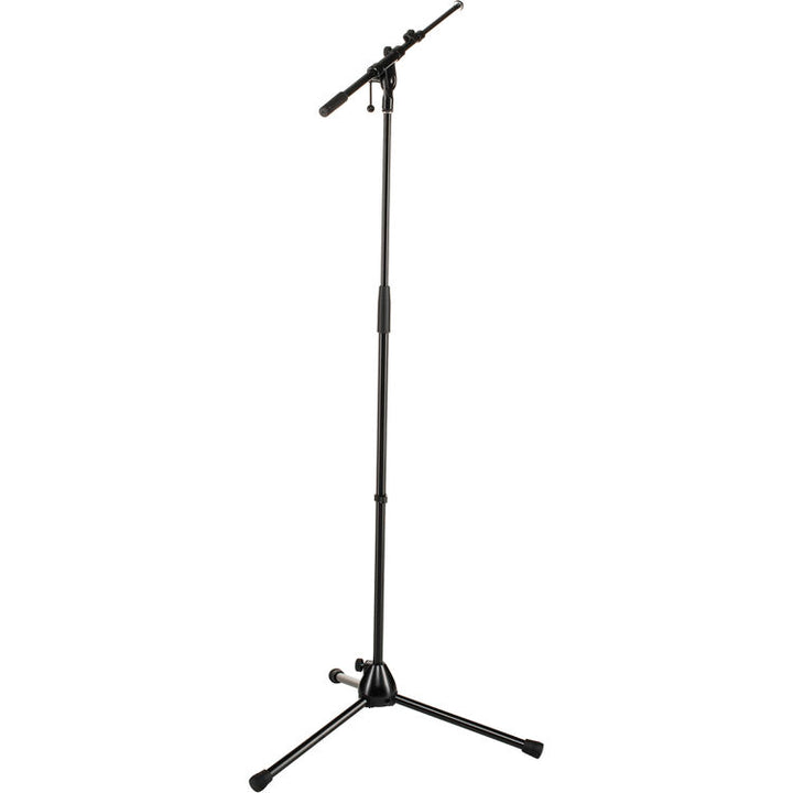 K&M 210/9 Tripod Microphone Stand with Telescoping Boom, Black