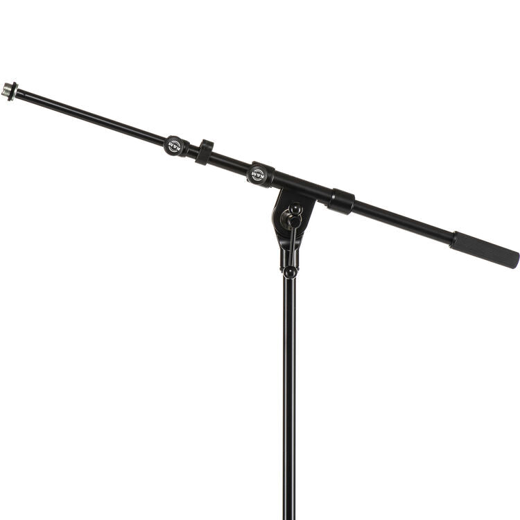 K&M 210/9 Tripod Microphone Stand with Telescoping Boom, Black