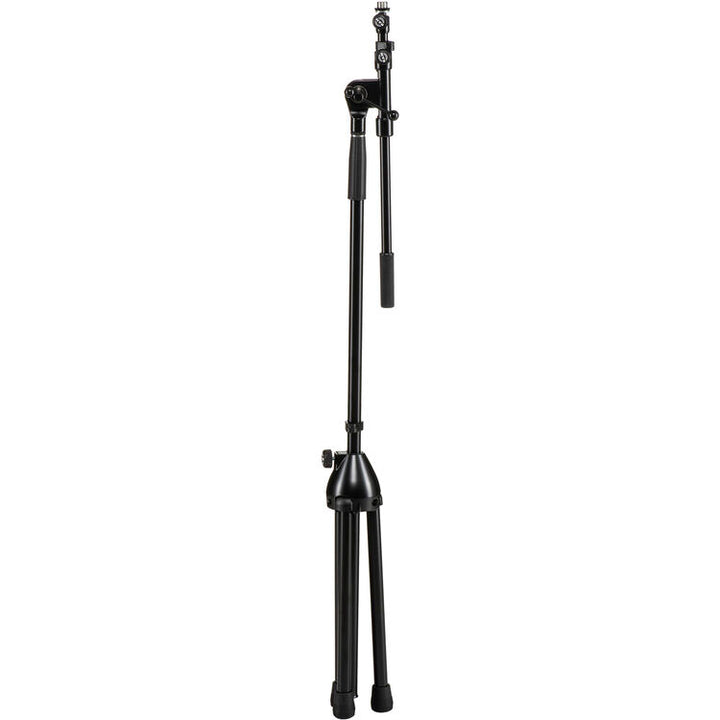 K&M 210/9 Tripod Microphone Stand with Telescoping Boom, Black
