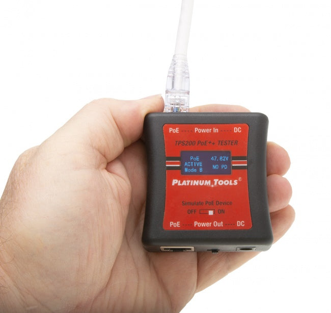 PLATINUM TOOLS Poe++ Tester Clamshell