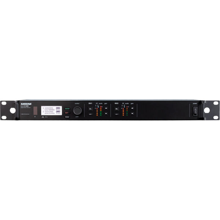 Shure ULXD4D-GV Dual-Channel Digital Wireless Receiver with Always-On Encryption