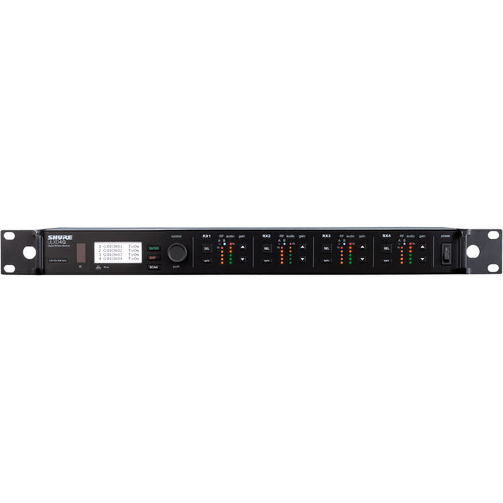 Shure ULXD4Q-GV Quad-Channel Digital Wireless Receiver with Always-On Encryption
