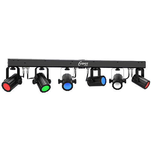 Chauvet DJ 6SPOT RGB W LED Spot Lighting System with RGBW color mixing