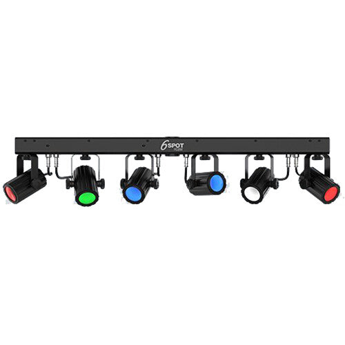 Chauvet DJ 6SPOT RGB W LED Spot Lighting System with RGBW color mixing