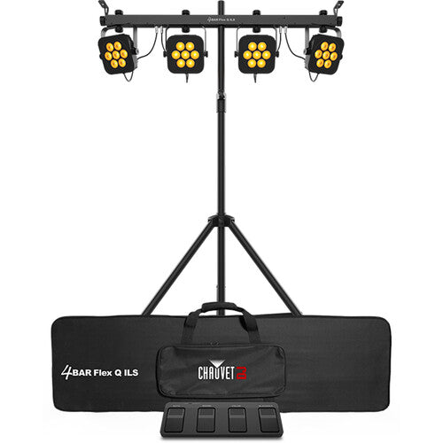 Chauvet DJ 4BAR Flex Q ILS Compact Wash Lighting System with Rechargeable Battery