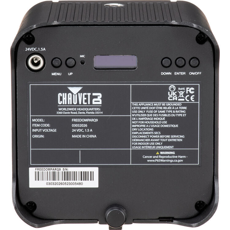 Chauvet DJ Freedom Par Q9 X4 Pack Wireless LED Uplights Kit