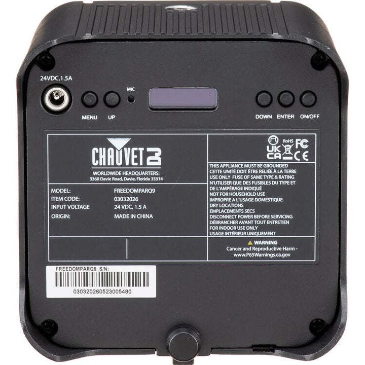 Chauvet DJ Freedom Par Q9 X4 Pack Wireless LED Uplights Kit