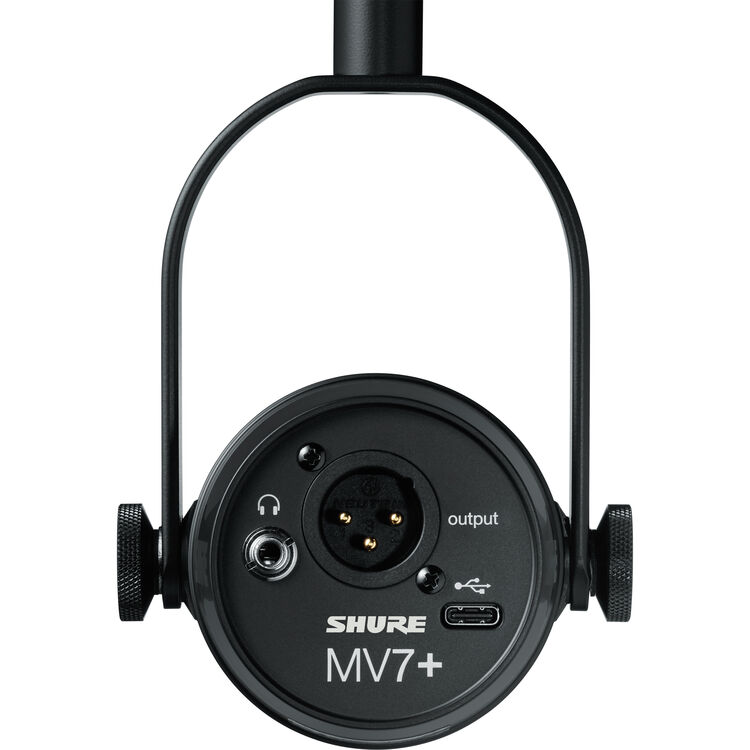 Shure MV7+ Podcast XLR/USB Microphone, Black
