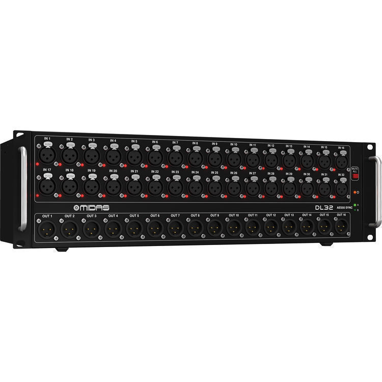 Midas DL32 Digital I/O Stage Box front view