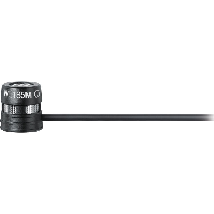Shure WL185m Low-Profile Cardioid Lavalier Microphone with TA4F Connector, Black