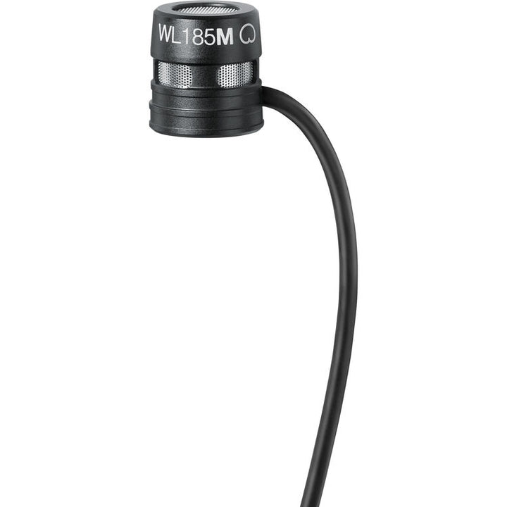 Shure WL185m Low-Profile Cardioid Lavalier Microphone with TA4F Connector, Black
