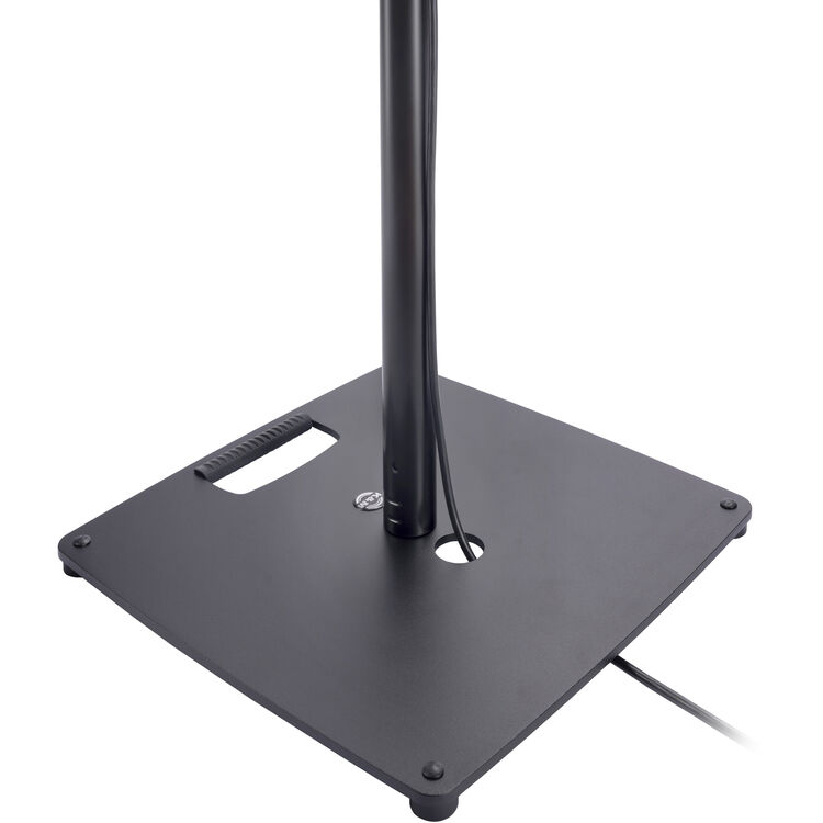 K&M 26731 Speaker Stand with Square Base, Black