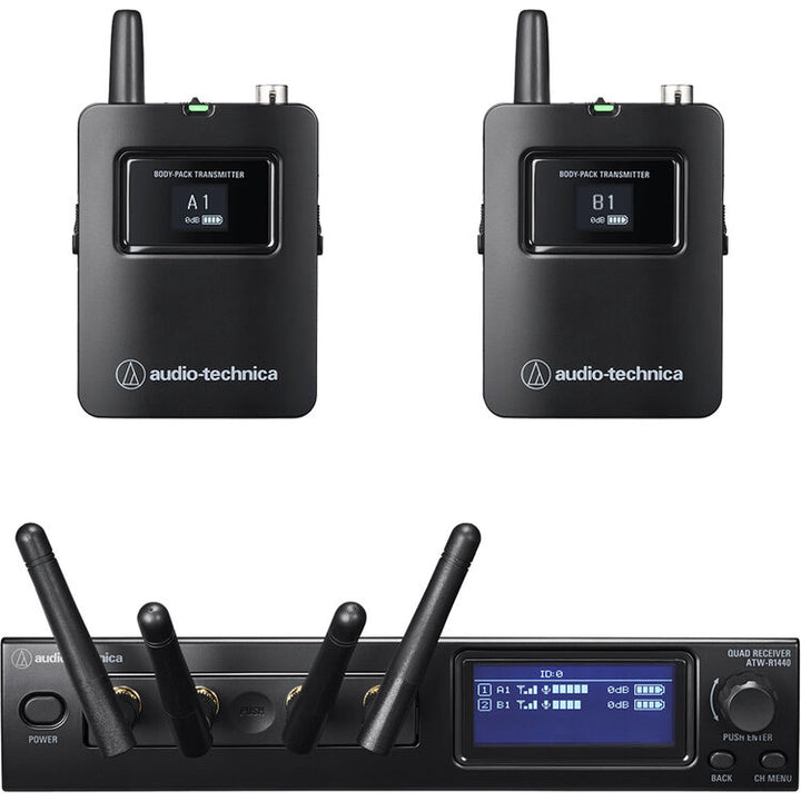 Audio-Technica ATW-1421 System 20 PRO Dual Body-Pack Microphone System (No Mics)
