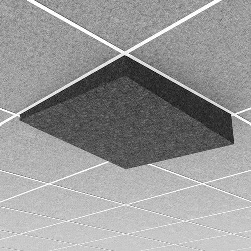 Middle Atlantic Ori® Acoustic Ceiling Tile in Silver Gray, Dynamic Slope 1, 15/16" Layin