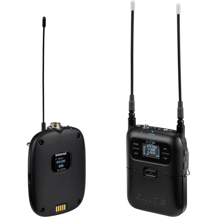 Shure SLXD15+ Digital Camera-Mount Wireless Bodypack System with No Mic (G57: 470 to 608 MHz)
