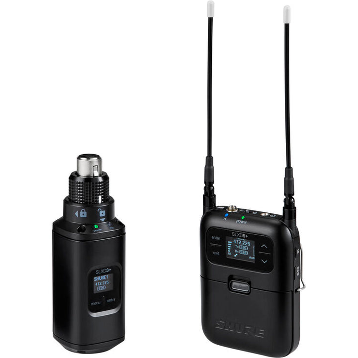 Shure SLXD35+ Digital Camera-Mount Wireless Plug-On Transmitter System (G57: 470 to 608 MHz)