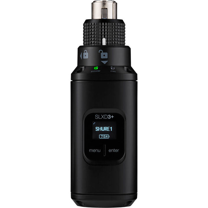 Shure SLXD35+ Digital Camera-Mount Wireless Plug-On Transmitter System (G57: 470 to 608 MHz)