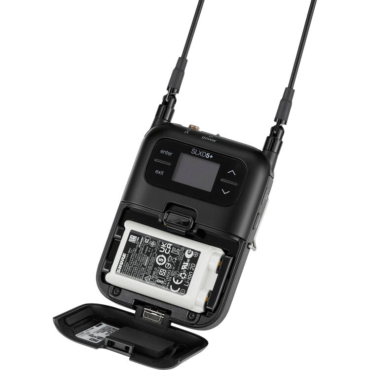 Shure SLXD35+ Digital Camera-Mount Wireless Plug-On Transmitter System (G57: 470 to 608 MHz)