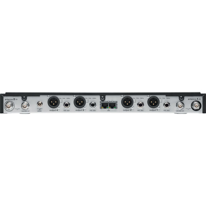 Shure SLXD4Q+ Quad-Channel Digital Wireless Rackmount Receiver (TAA Compliant, G57: 470 to 608 MHz)