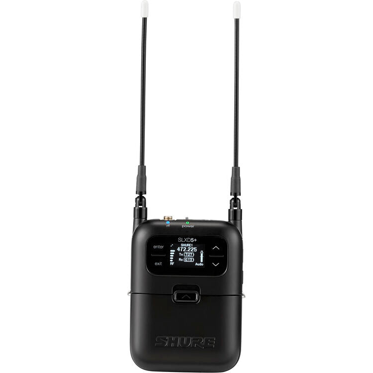 Shure SLXD5+ Digital Camera-Mount Wireless Receiver (G57: 470 to 608 MHz)