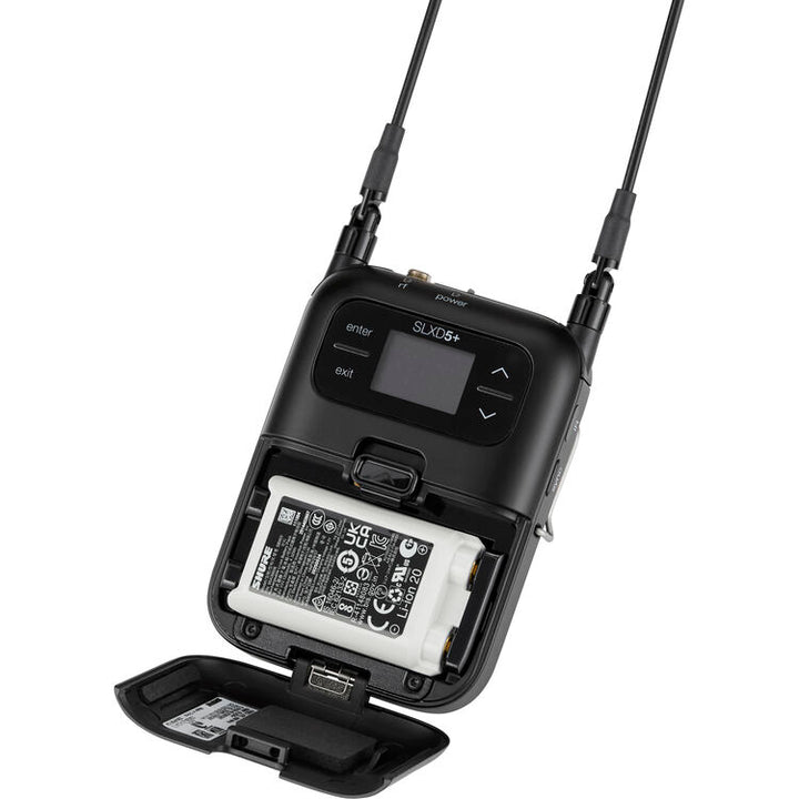 Shure SLXD5+ Digital Camera-Mount Wireless Receiver (G57: 470 to 608 MHz)