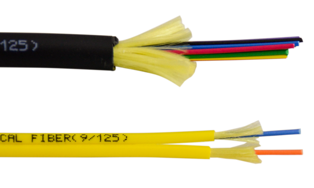 TECHLOGIX Fiber Single Mode 2 Strand Plenum Indoor/Outdoor Rated Os2 1000'