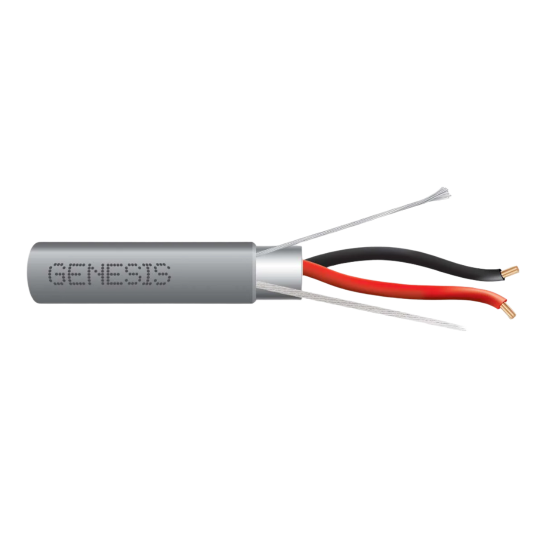 GENESIS 22/2 Stranded Shielded Riser 1000' Box Gray