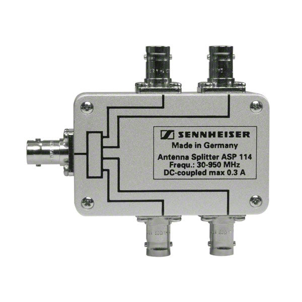 Sennheiser ASP 114 Single Four-Way Antenna Splitter, Two