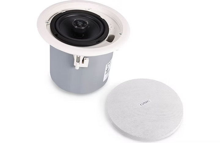 QSC AC-C6T AcousticCoverage Series 6" 2-Way 30W Ceiling Loudspeaker (B-Stock)