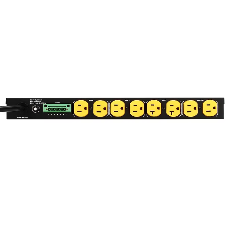 SurgeX SEQ-1U 8 Outlet Sequencing Surge Eliminator w/ Remote, Key Lock (B-Stock)