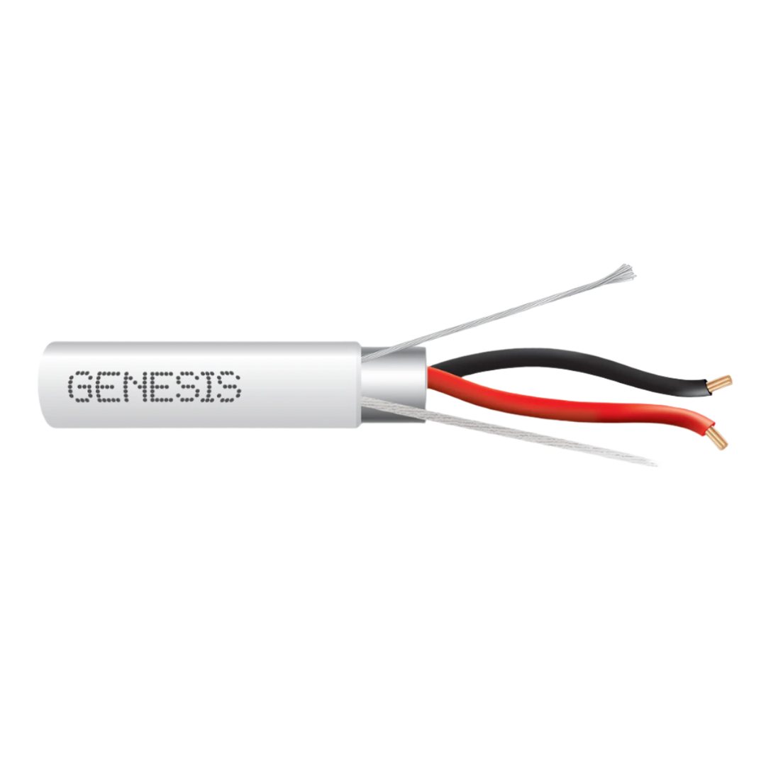 GENESIS 22/2 Stranded Shielded Plenum 500' Box Natural