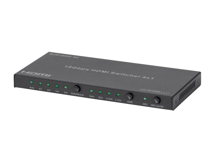 Monoprice Blackbird 4K60 Video Switcher with HDMI plus Audio Extraction (B-Stock)