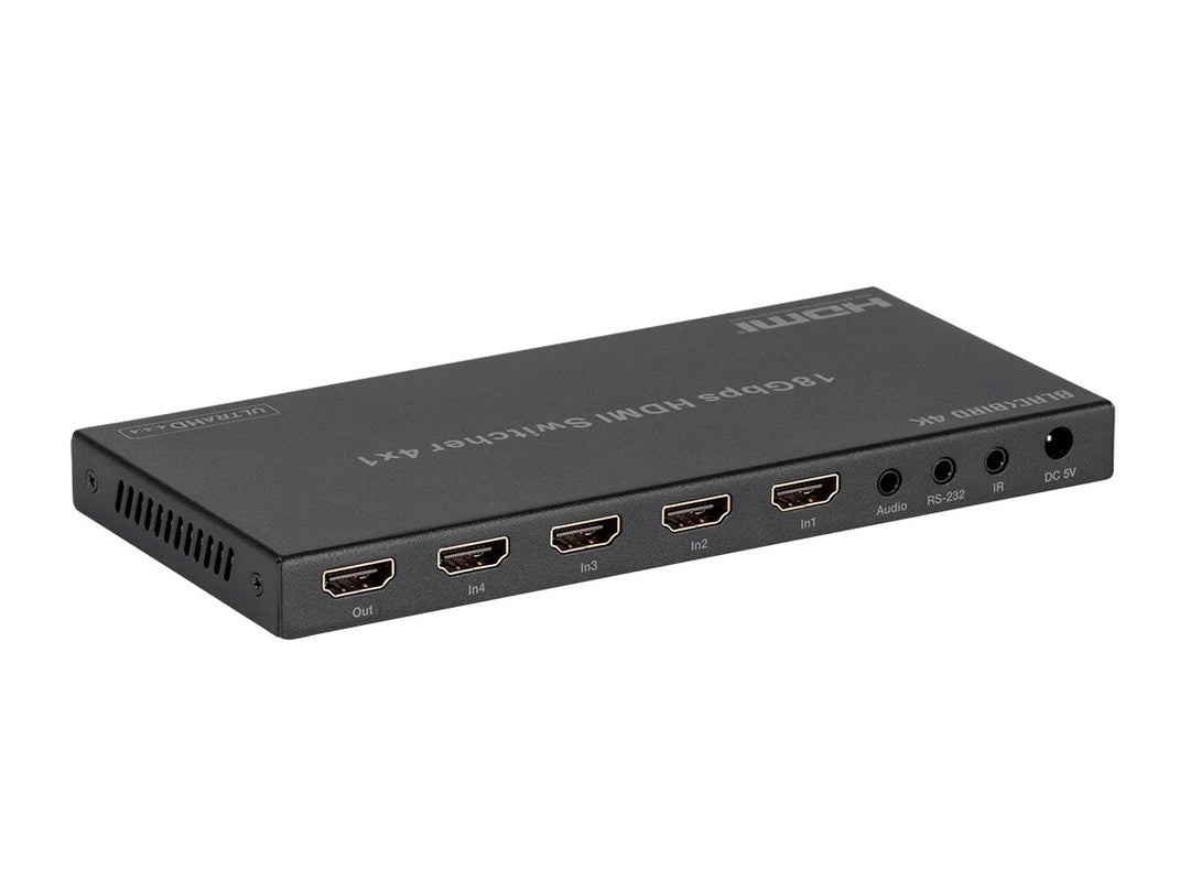 Monoprice Blackbird 4K60 Video Switcher with HDMI plus Audio Extraction (B-Stock)