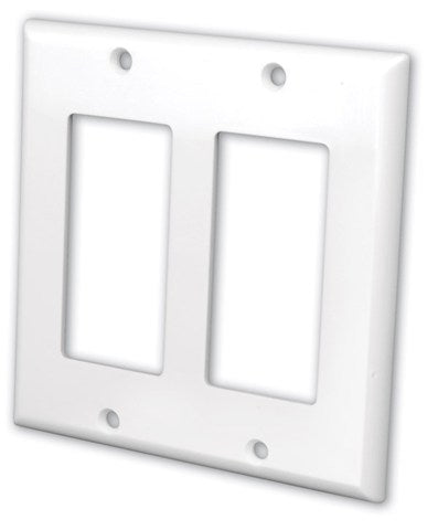 VANCO Decor Face Plate Dual White