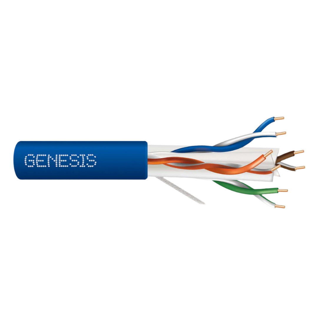 GENESIS Cat6 Plus 23g Riser 1000' Box White