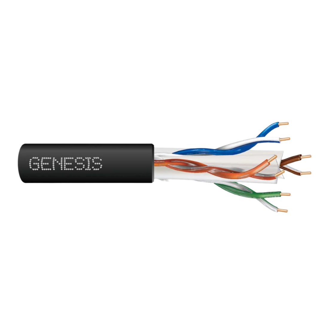 GENESIS Cat6 Plus 23g Plenum 1000' Box White