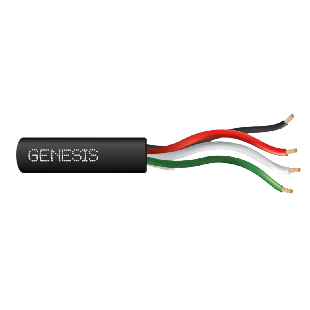 GENESIS 16/4 Stranded Audacious Direct Burial 500' Reel Black