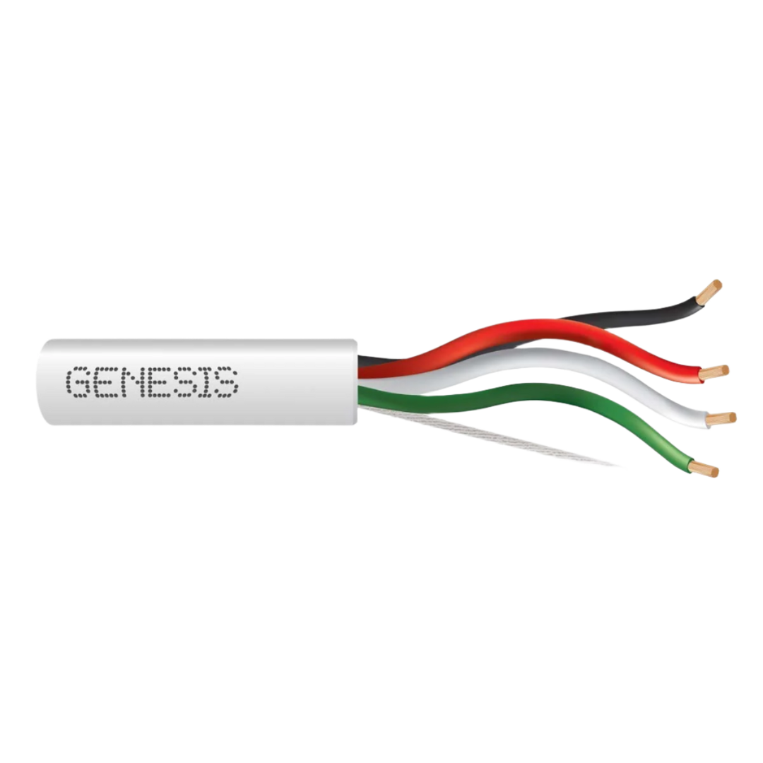 GENESIS 14/4 Stranded Audacious Riser Unshielded 500' Reel White
