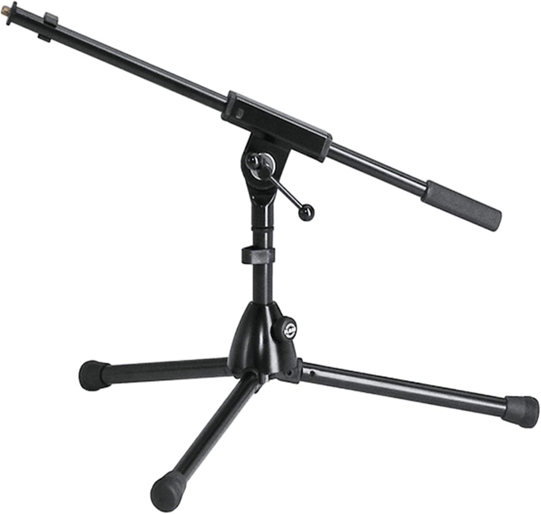 K&M 259/1 Extra Low Microphone Stand with Boom Arm, Black