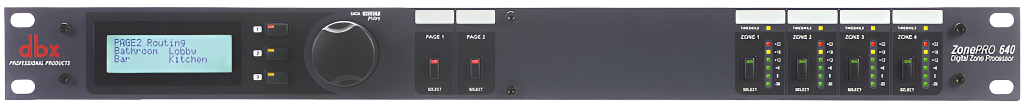DBX ZonePRO 6 In x 4 Out Digital Zone Processor LCD Display No Ethernet