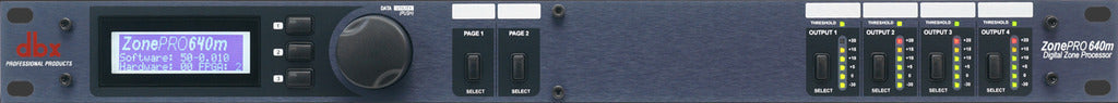 DBX ZonePRO 6 In x 4 Out Digital Zone Processor LCD Display & Ethernet