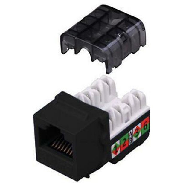 VANCO Cat6 90 Degree Keystone 8 Conductor White