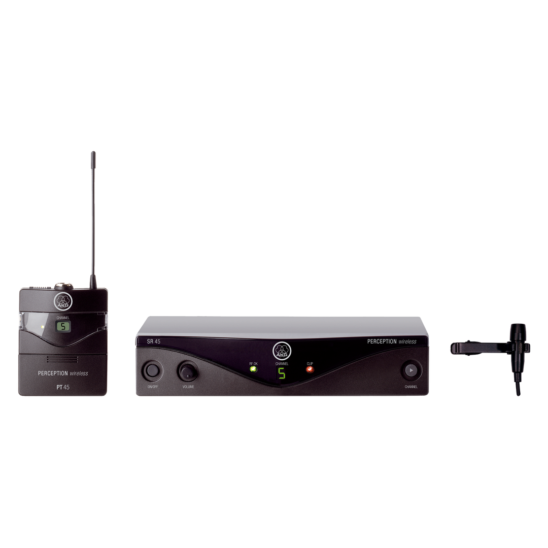 AKG Single Channel Perception Wireless 45 With Bodypack and CK99L Lav Mic Band A (530-559 Mhz)